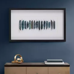 Kirklands Home Framed Art|Cerulean Agate Martha Stewart Shadowbox Plaque