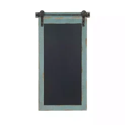 Hot Cerulean Distressed Blackboard Wall Plaque Memo & Chalkboards