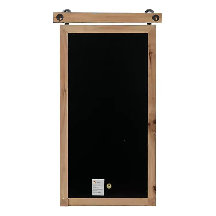 Hot Cerulean Distressed Blackboard Wall Plaque Memo & Chalkboards