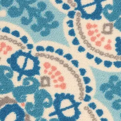 Kirklands Home Outdoor Rugs|Cerulean Medallion Outdoor Area Rug, 5x7