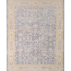 Kirklands Home Area Rugs|Cerulean Vintage Border Area Rug, 5x7 Blue