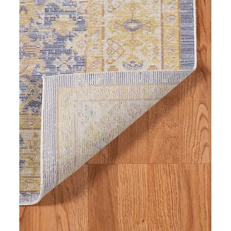 Kirklands Home Area Rugs|Cerulean Vintage Border Area Rug, 5x7 Blue