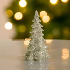 Discount Champagne Glitter Christmas Tree, 6 in. Christmas Decorations