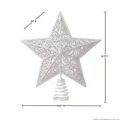 Outlet Champagne Glitter Classic Star Tree Topper Christmas Tree Decorations