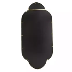 Kirklands Home Decorative Mirrors|Champagne Gold Long Quatrefoil Mirror