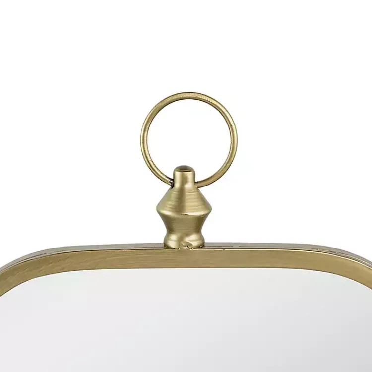 Kirklands Home Decorative Mirrors|Champagne Notched Corners Mirror