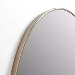 Kirklands Home Framed Mirrors|Champagne Nouveau Oval Wall Mirror