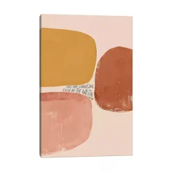 Kirklands Home Wall Quotes & Signs|Changing Even in the Waiting Canvas Art Print Pink