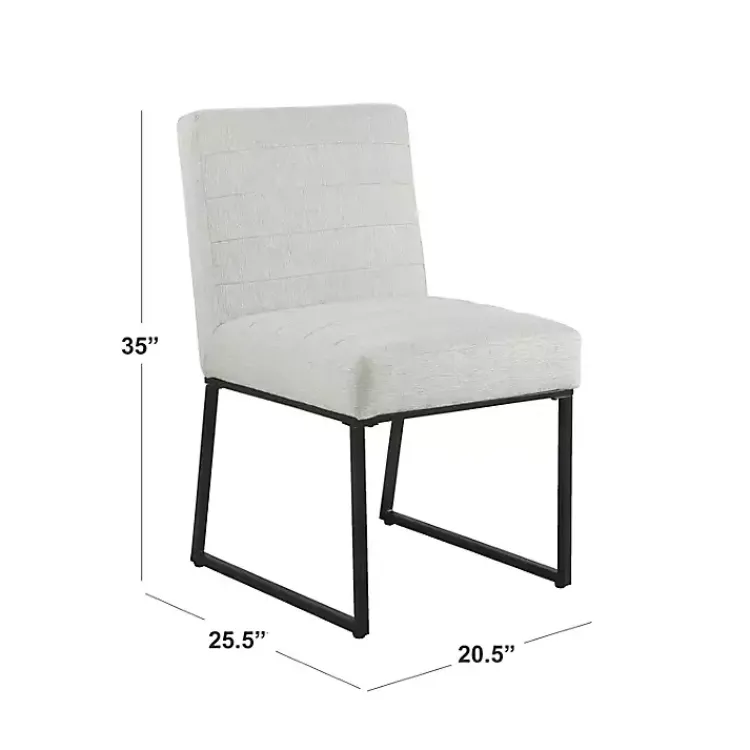 Kirklands Home Dining Chairs|Channeled Woven Dining Chair Gray