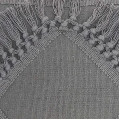 Sale Charcoal Diamond Fringe Throw Pillow Pillows