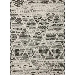 Kirklands Home Area Rugs|Charcoal Gradient Diamond Area Rug, 5x7