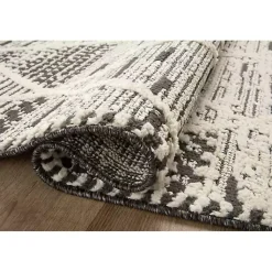 Kirklands Home Area Rugs|Charcoal Gradient Diamond Area Rug, 5x7