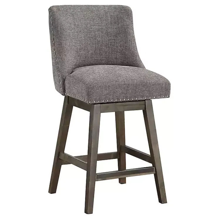 Kirklands Home Bar Stools & Counter Height Stools|Charcoal Greenfield Counter Stool Gray