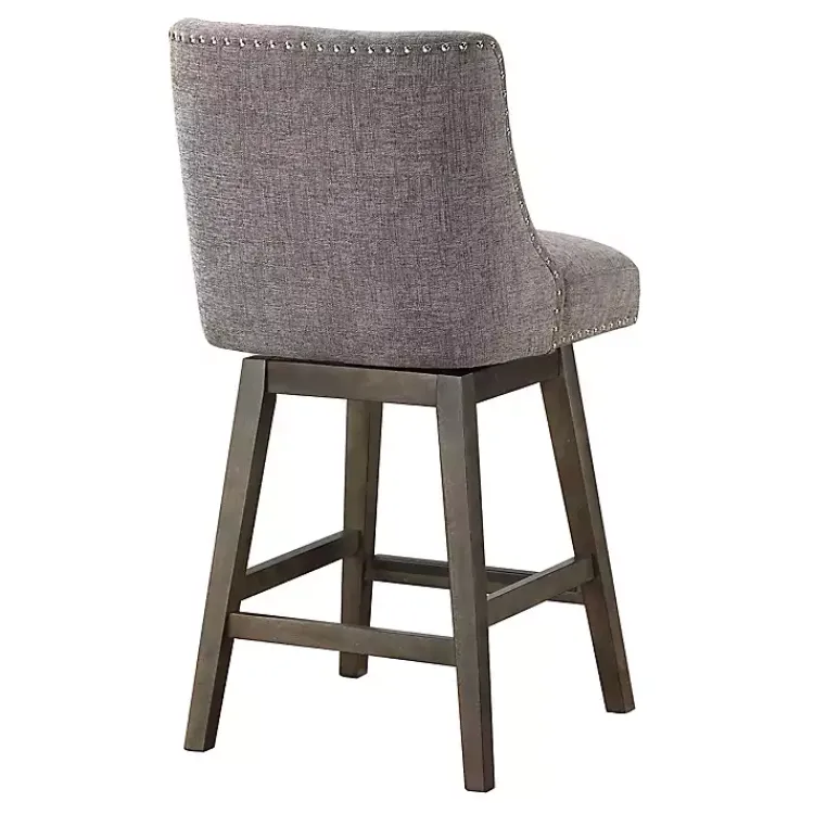 Kirklands Home Bar Stools & Counter Height Stools|Charcoal Greenfield Counter Stool Gray