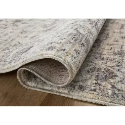 Kirklands Home Area Rugs|Charcoal Sorrento Medallion Area Rug, 6x9 Gray