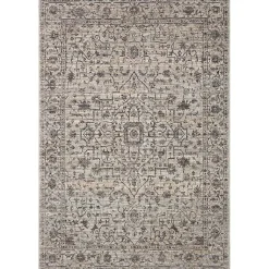 Kirklands Home Area Rugs|Charcoal Sorrento Medallion Area Rug, 7x10 Gray
