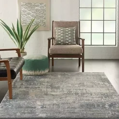 Kirklands Home Area Rugs|Charcoal Tally Textured Area Rug, 5x7