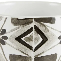 Kirklands Home Kitchen Storage|Charcoal Tile 3-pc. Bamboo Lid Jar Set