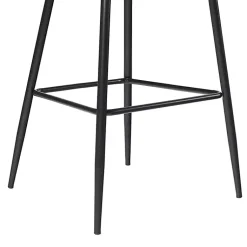 Kirklands Home Bar Stools & Counter Height Stools|Charcoal Upholstered Charli Bar Stools, Set of 2 Gray