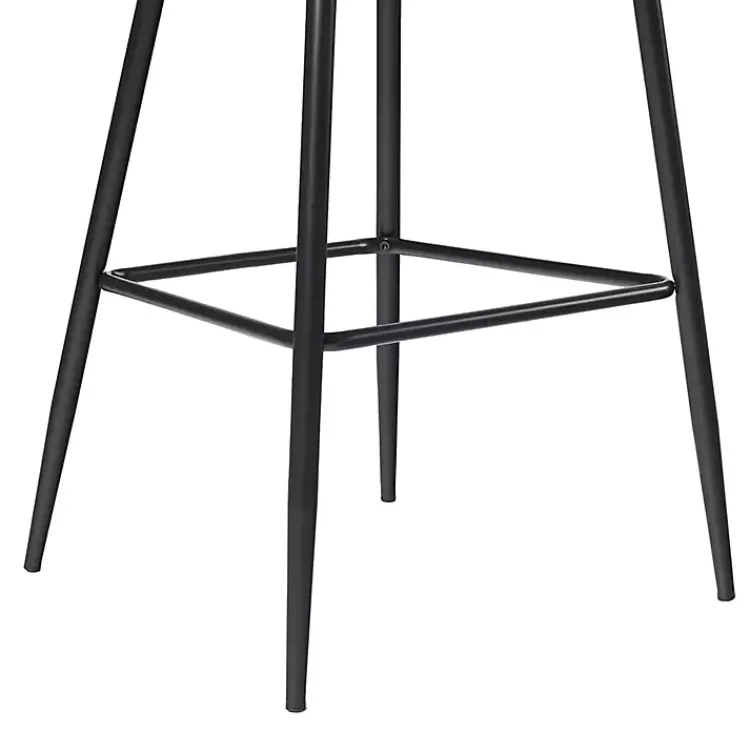 Kirklands Home Bar Stools & Counter Height Stools|Charcoal Upholstered Charli Bar Stools, Set of 2 Gray