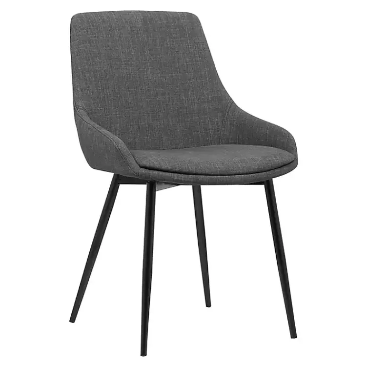 Kirklands Home Dining Chairs|Charcoal Upholstered Mia Dining Chair Gray