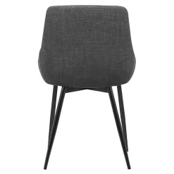 Kirklands Home Dining Chairs|Charcoal Upholstered Mia Dining Chair Gray