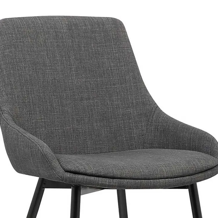 Kirklands Home Dining Chairs|Charcoal Upholstered Mia Dining Chair Gray