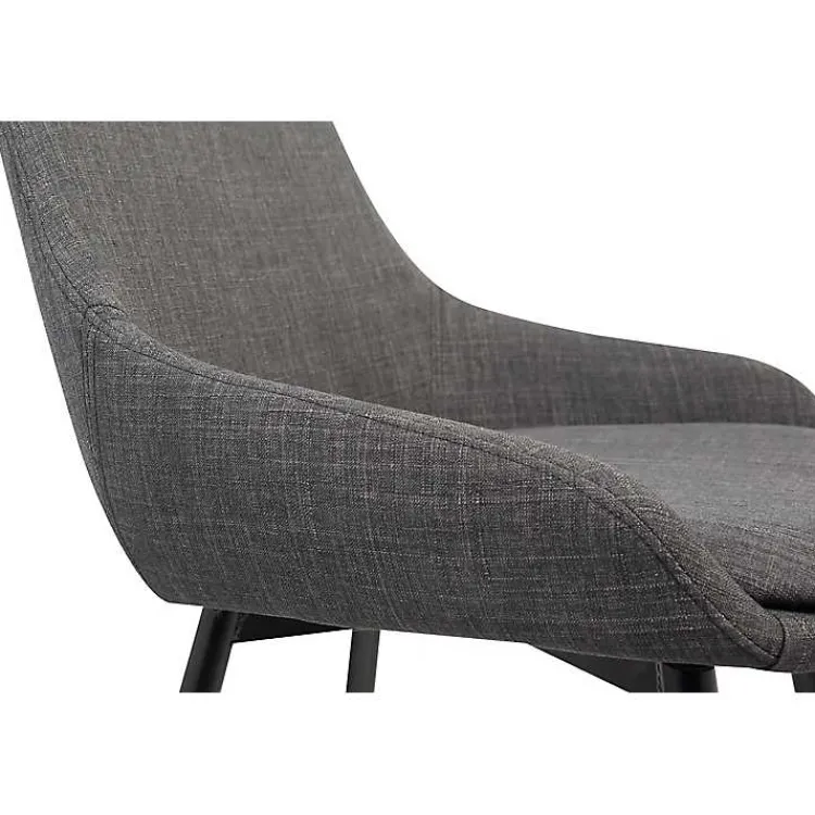 Kirklands Home Dining Chairs|Charcoal Upholstered Mia Dining Chair Gray