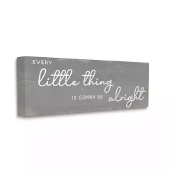 Kirklands Home Wall Quotes & Signs|Charming Every Little Thing Wall Plaque Gray