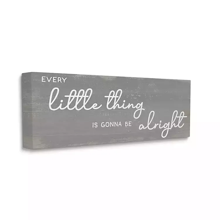 Kirklands Home Wall Quotes & Signs|Charming Every Little Thing Wall Plaque Gray