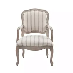 Kirklands Home Accent Chairs|Chaucer Navy Striped Accent Chair