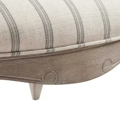 Kirklands Home Accent Chairs|Chaucer Navy Striped Accent Chair