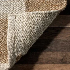 Kirklands Home Area Rugs|Checkered Jute Area Rug, 8x10