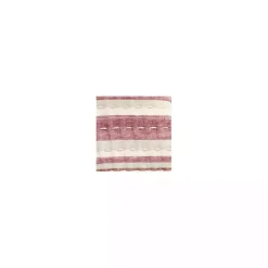 Kirklands Home Quilts|Cherry Red Pick Stitch Stripe Queen Quilt