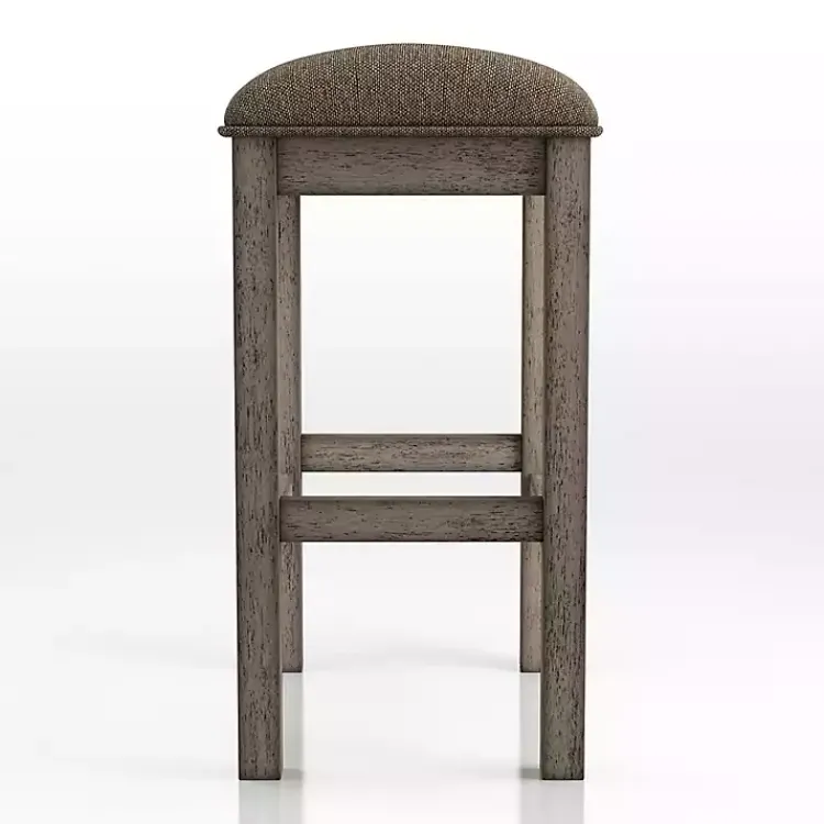 Kirklands Home Bar Stools & Counter Height Stools|Chestnut Wood Upholstered Counter Stools, Set of 2 Brown