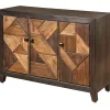 Kirklands Home Cabinets & Sideboards|Chevron 3-Door Wooden Credenza