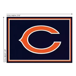 Kirklands Home Area Rugs|Chicago Bears Area Rug, 3x4 Black