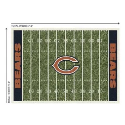 Kirklands Home Area Rugs|Chicago Bears Home Field Area Rug, 6x8 Green