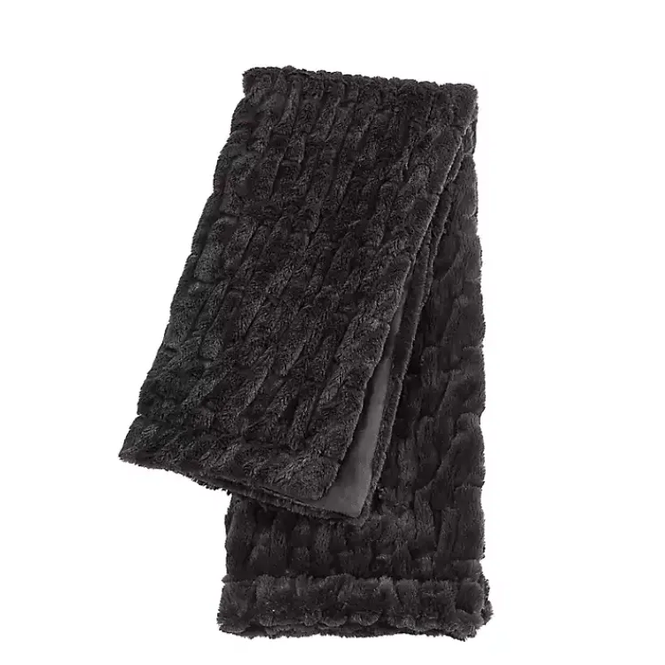 Sale Chocolate Fluffy Faux Fur Cotton Throw Blankets & Throws