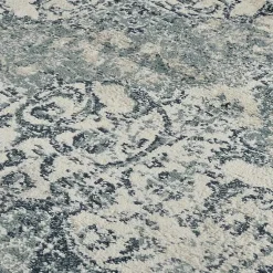 Kirklands Home Area Rugs|Cholet Ivory Blue Medallion Accent Rug, 2x3