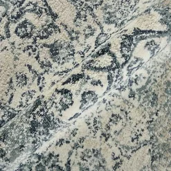 Kirklands Home Area Rugs|Cholet Ivory Blue Medallion Area Rug, 5x7