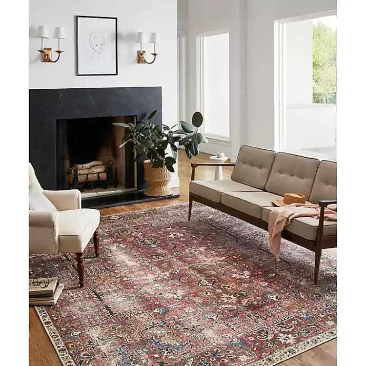 Kirklands Home Area Rugs|Chris Loves Julia x Loloi Jules Merlot Rug, 7x9