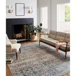 Kirklands Home Area Rugs|Chris Loves Julia x Loloi Jules Dark Blue Rug, 2x3