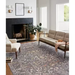 Kirklands Home Area Rugs|Chris Loves Julia x Loloi Rosemarie Coal Rug, 6x9