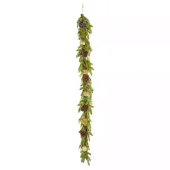 Best Christmas Bells Pine Garland with Pinecones, 6 ft. Christmas Arrangements & Garland