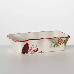 Outlet Christmas Cardinal Serving Dish Christmas Dining & Entertaining