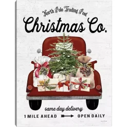 New Christmas Co. Truck Canvas Art Print Christmas Art & Wall Decor