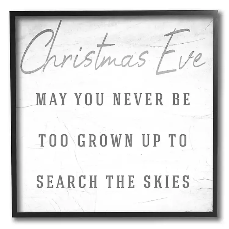 Online Christmas Eve Search the Skies Canvas Wall Plaque Christmas Art & Wall Decor
