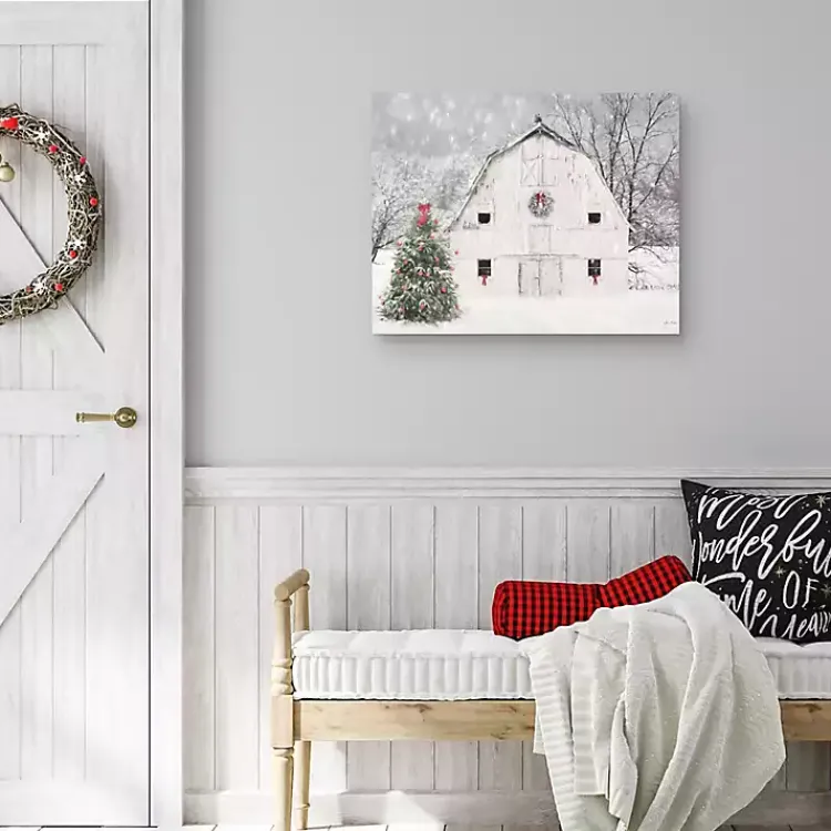 New Christmas in the Country Canvas Art Print Christmas Art & Wall Decor