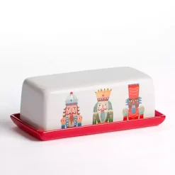 Kirklands Home Serving & Entertaining|Christmas Nutcracker Butter Dish